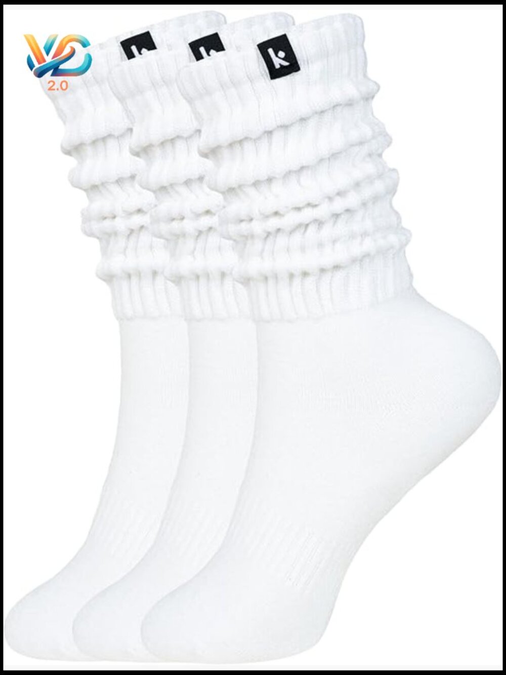 Cozy Scrunch Long Crew Socks, 3-Pair Pack, Soft Breathable Boot & Slouch Socks,